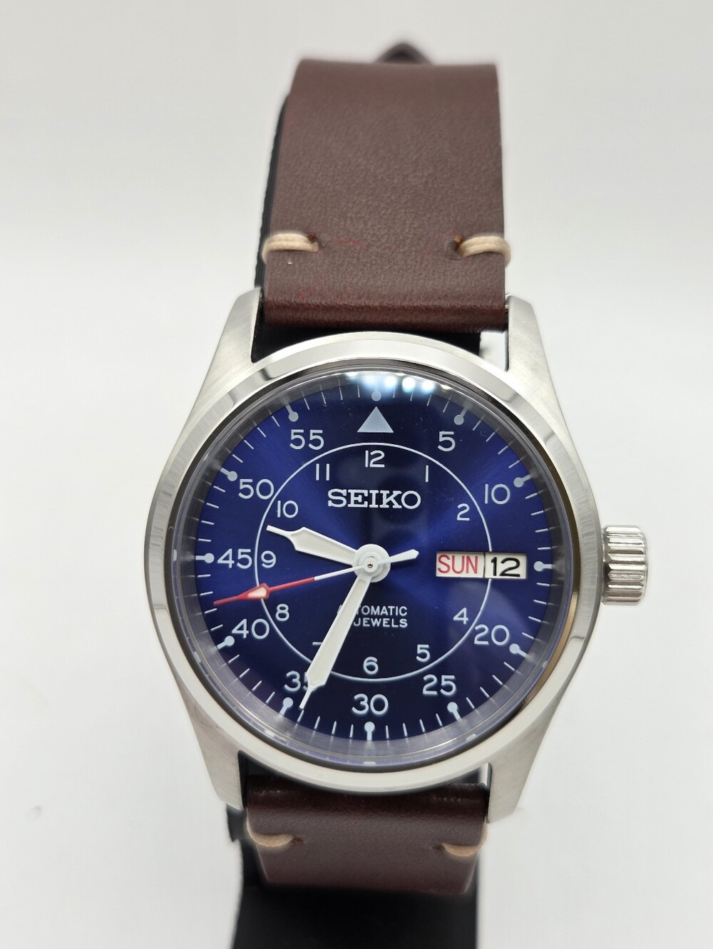 New 36mm SeikoMod Automatic Watch Type B Flieger Style
